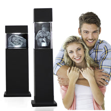 Laden Sie das Bild in den Galerie-Viewer, TierLiebe - 3D Kristall Erinnerung - Leuchtstele