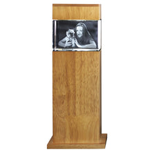 Laden Sie das Bild in den Galerie-Viewer, TierLiebe - 3D Kristall Erinnerung - Leuchtstele