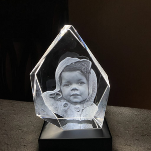 TierLiebe - Kristall Erinnerung 3D (Diamant Form)